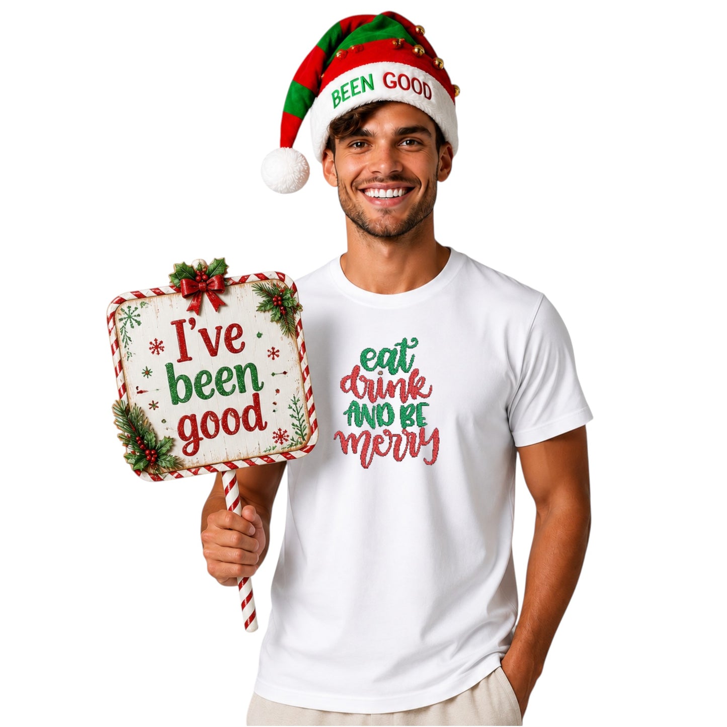 Eat Drink and be Merry festive Tshirt