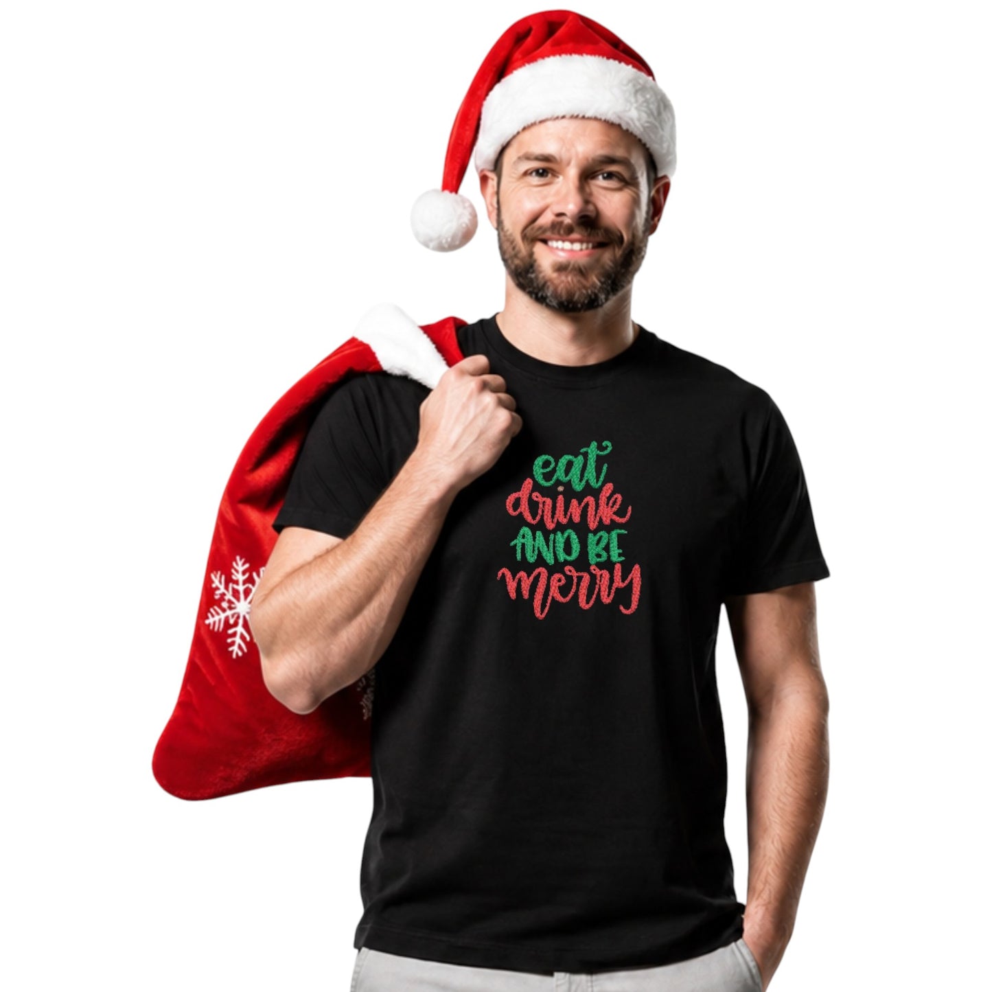 Eat Drink and be Merry festive Tshirt