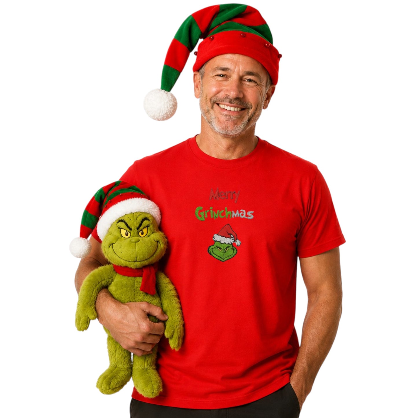 Merry Grinchmas Funny festive Tshirt available in 5 colours