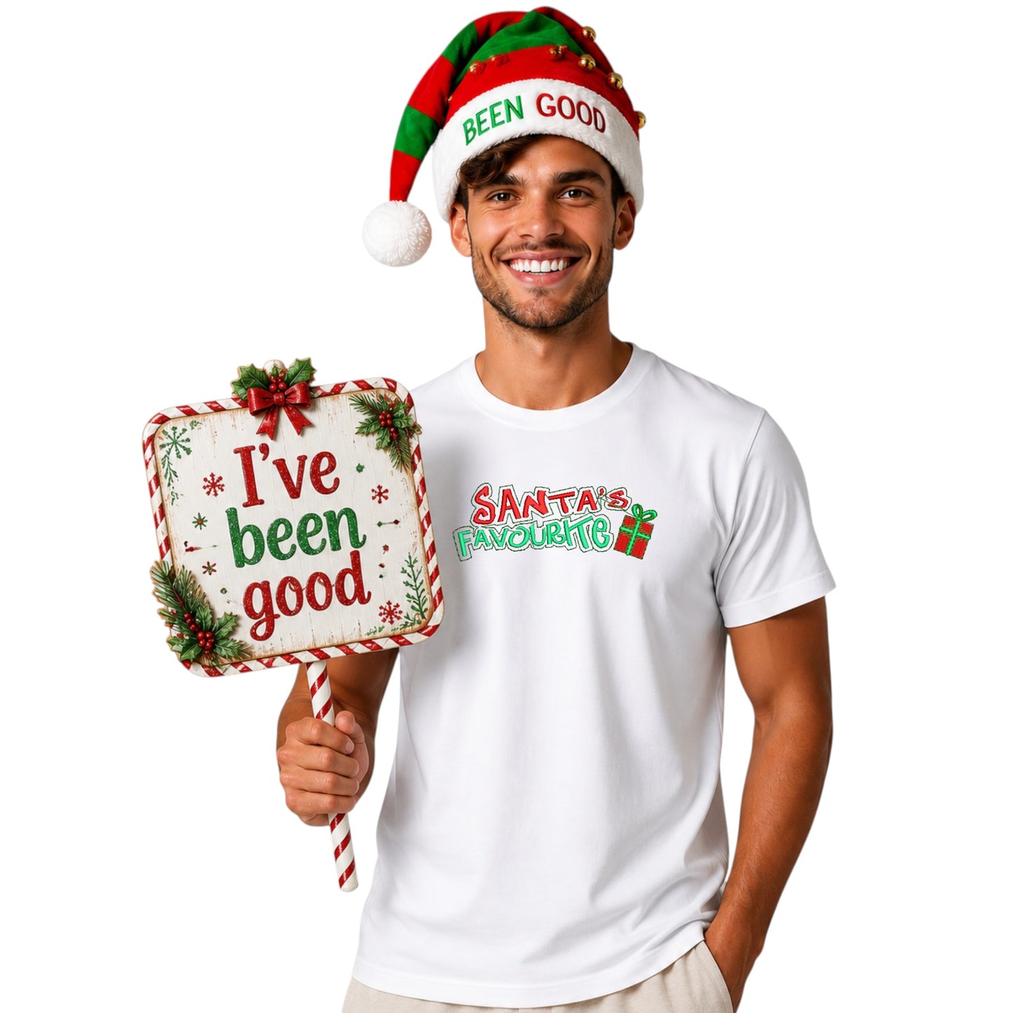 SANTA'S favourite funny festive Tshirt
