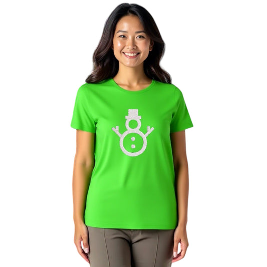 Snowman Cute Christmas Festive Shirt, Available in 3 Colours