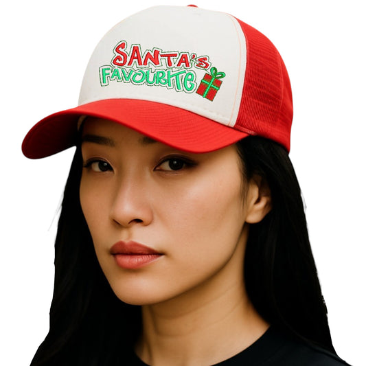 Santa's Favourite Cap available in 3 colours