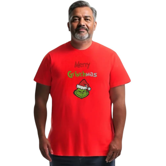 Merry Grinchmas Funny festive Tshirt available in 4 colours