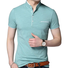 Load image into Gallery viewer, Polo Shirt with Fashion Detailing, Short Sleeve with Stand Collar Available in 6 Colours