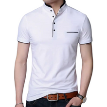 Load image into Gallery viewer, Polo Shirt with Fashion Detailing, Short Sleeve with Stand Collar Available in 6 Colours