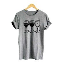 Load image into Gallery viewer, Wine Goblet Pessimist Casual Tshirt. Available in 3 Colours