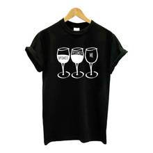 Load image into Gallery viewer, Wine Goblet Pessimist Casual Tshirt. Available in 3 Colours