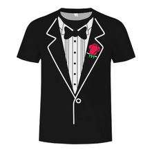 Load image into Gallery viewer, Fake two pieces Mens&#39;s suit T-Shirt Available in 5 Styles
