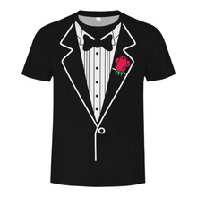 Load image into Gallery viewer, Fake two pieces Mens&#39;s suit T-Shirts Available in 5 Styles