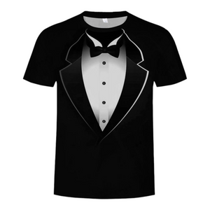 Fake two pieces Mens's suit T-Shirts Available in 5 Styles