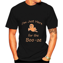 Load image into Gallery viewer, I am just here for the Boo-ze Funny Halloween Tshirt