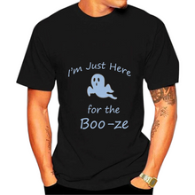 Load image into Gallery viewer, I am just here for the Boo-ze Funny Halloween Tshirt