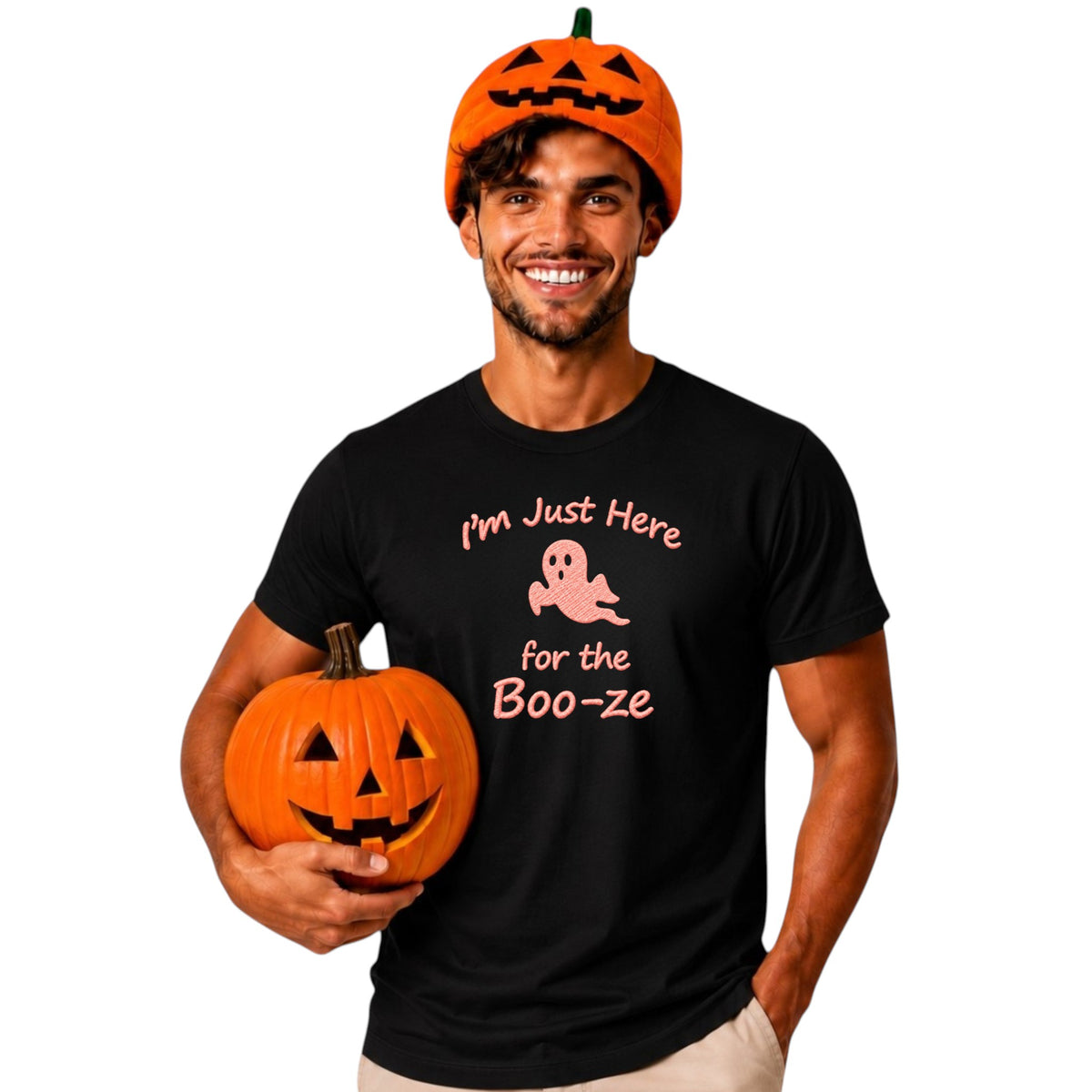I am just here for the Boo-ze  Glow in the Dark Tee