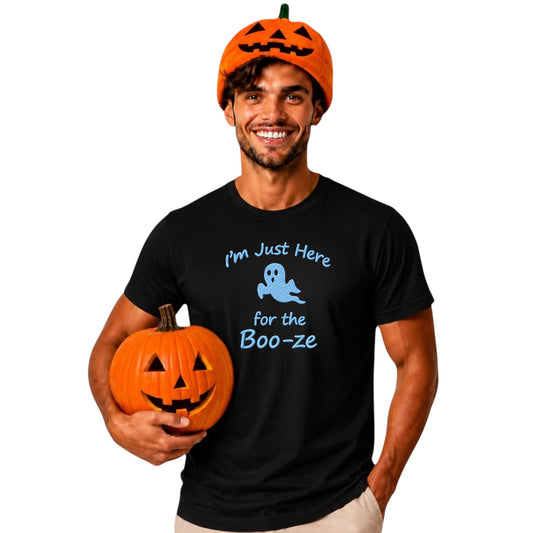 I am just here for the Boo-ze  Glow in the Dark Tee