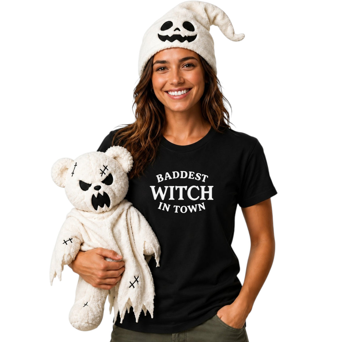 Baddest Witch in Town Glow in the Dark Tshirt