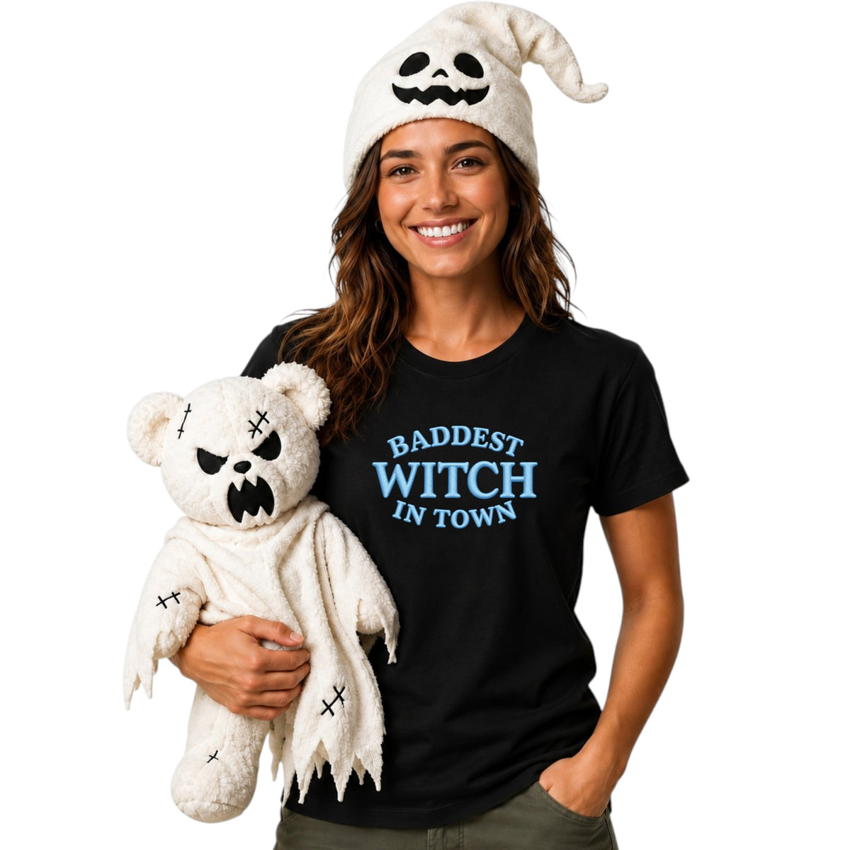 Baddest Witch in Town Glow in the Dark Tshirt
