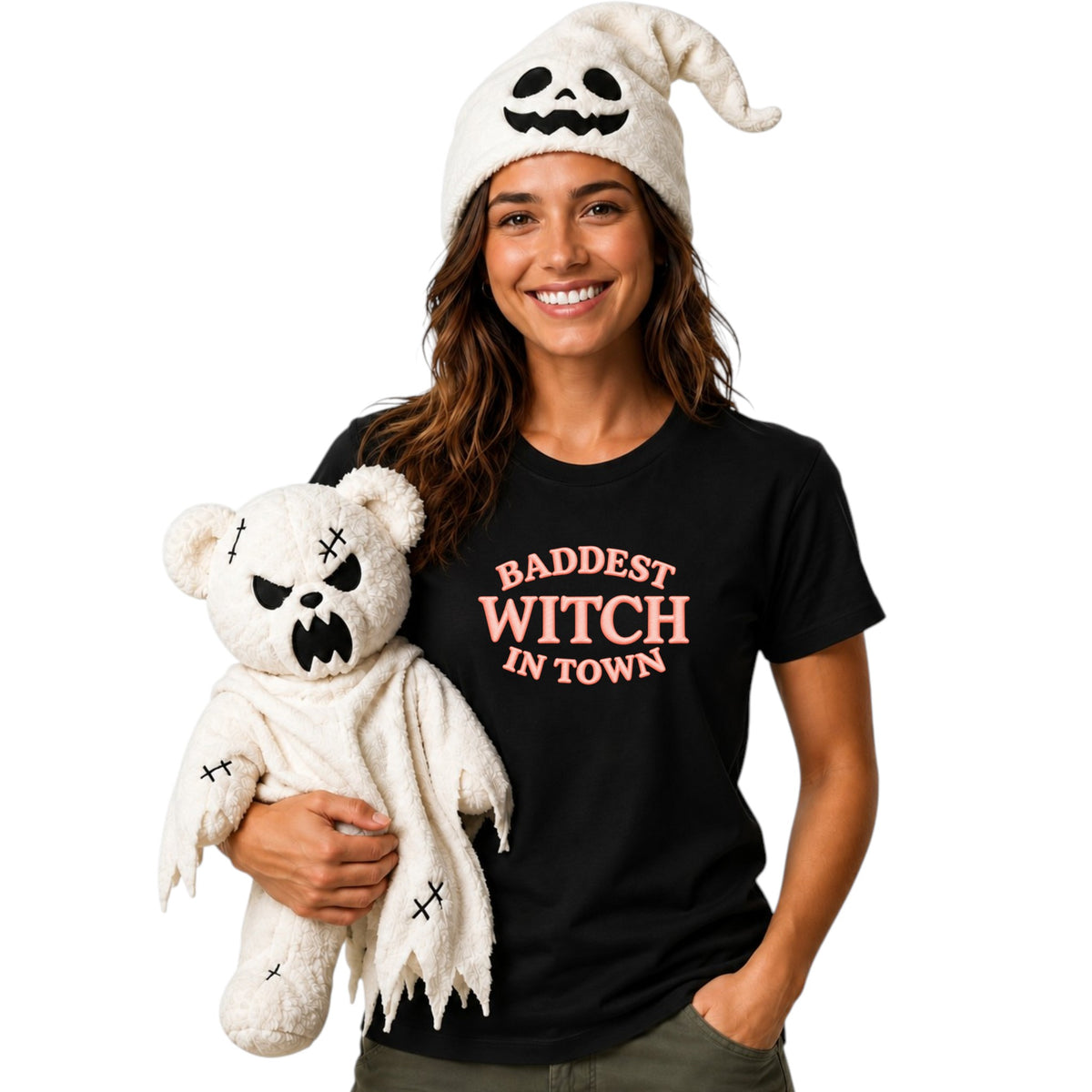 Baddest Witch in Town Glow in the Dark Tshirt