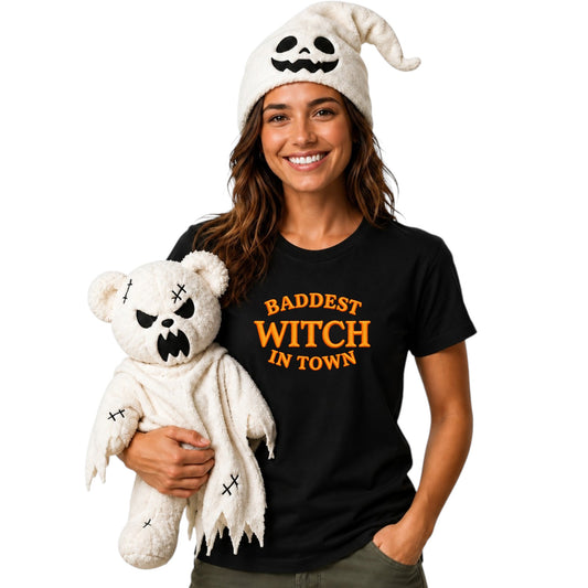 Baddest Witch in Town Glow in the Dark Tshirt
