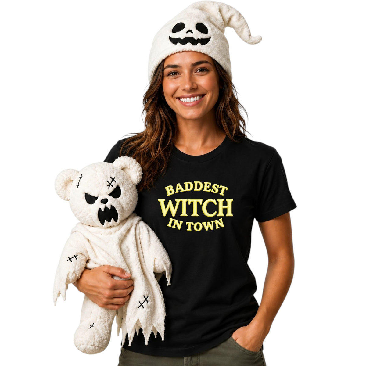 Baddest Witch in Town Glow in the Dark Tshirt