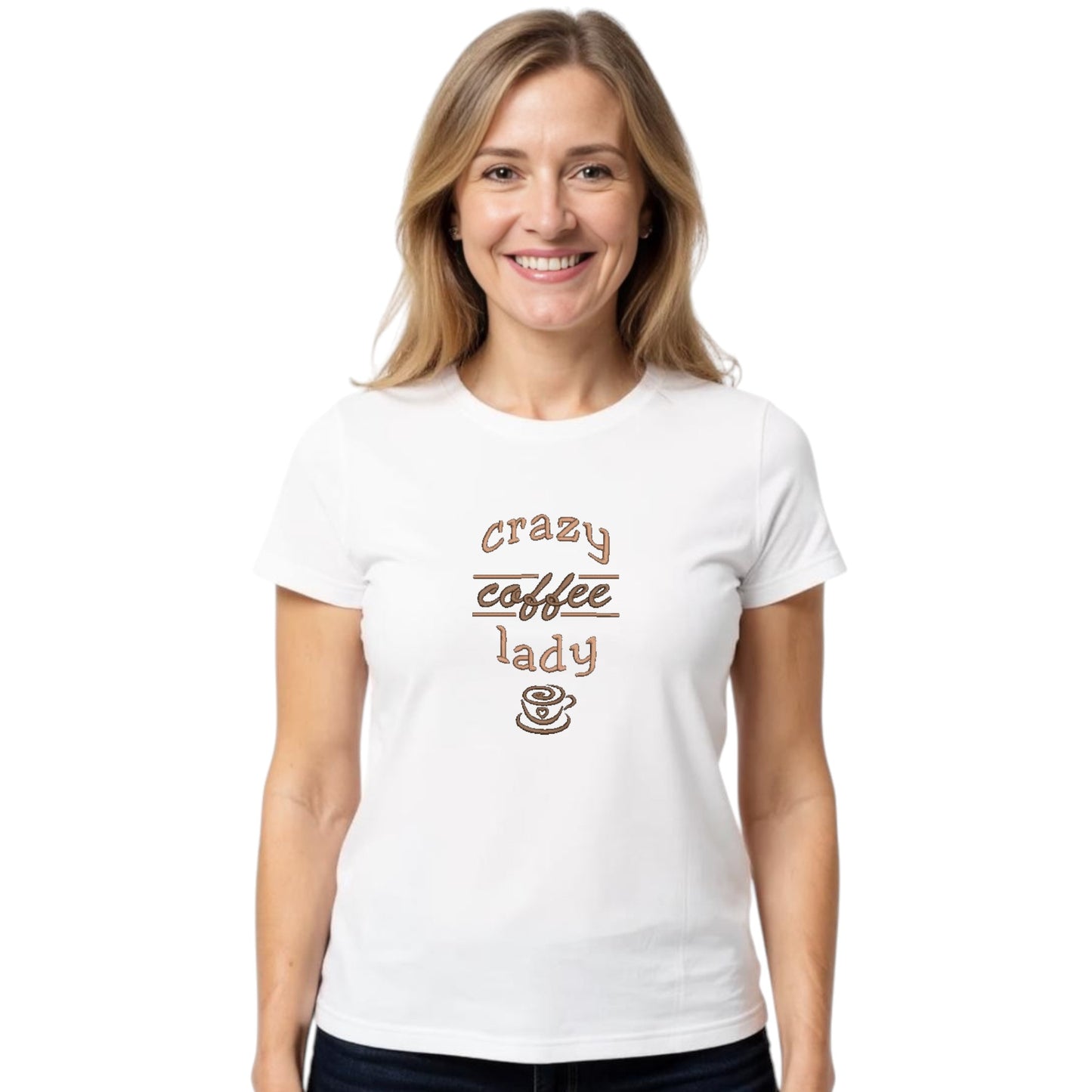 Crazy Coffee Lady Tshirt - Funny coffee Lover Tshirt