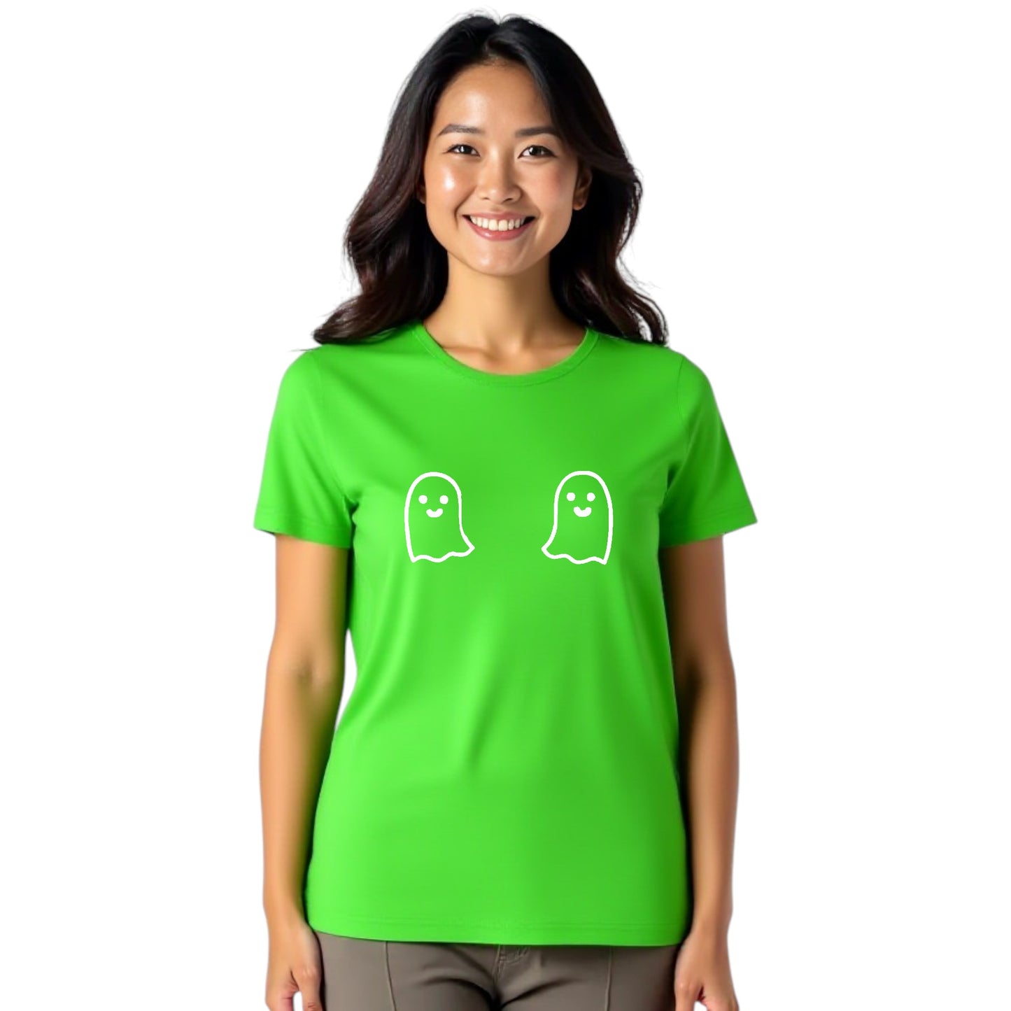 Cute Ghost B00BIE Women Tshirt Available in 5 colours