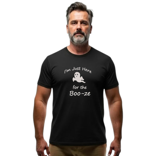 I am just here for the Boo-ze Funny Halloween Tshirt