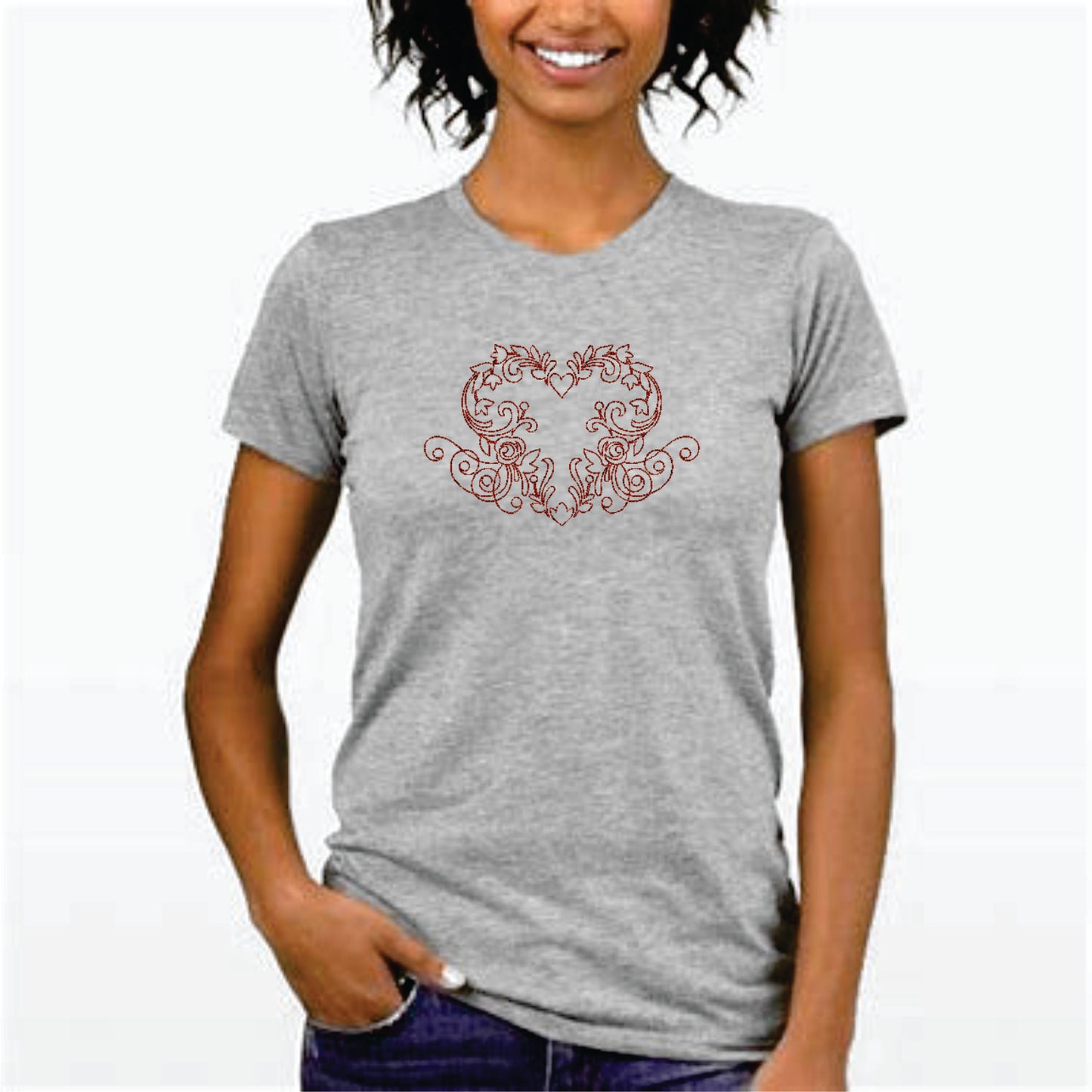 Floral Heart Tshirt